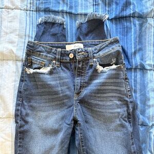 KanCan Dark Blue Distressed Skinny Jeans